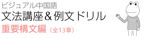 ビジュアル中国語・文法講座＆例文ドリル　重要構文編